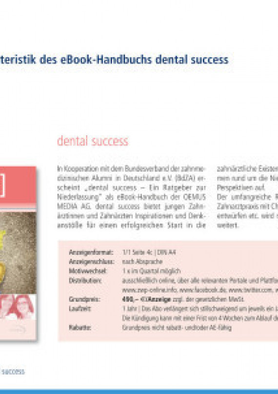 Mediadaten dental success mdds15/2015