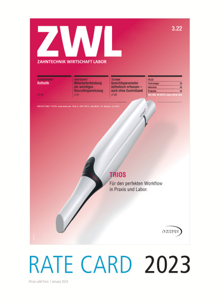 Cover bild gehörig zu Rate card ZWL