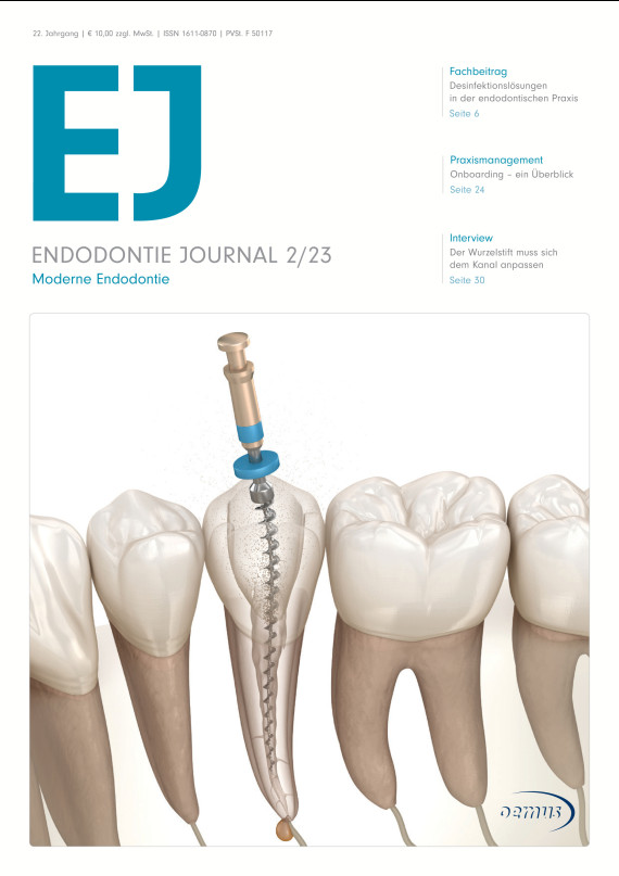 cover zu Endodontie Journal 02/2023