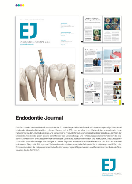 Cover bild gehörig zu Mediadaten Endodontie Journal