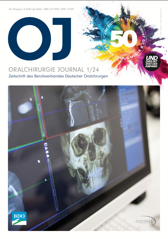 cover zu Oralchirurgie Journal 01/2024