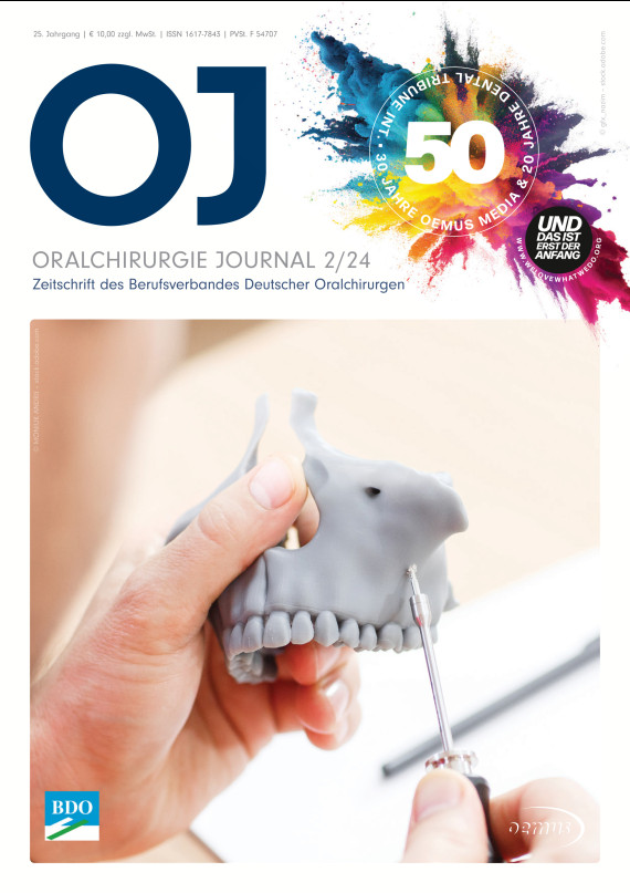 cover zu Oralchirurgie Journal 02/2024