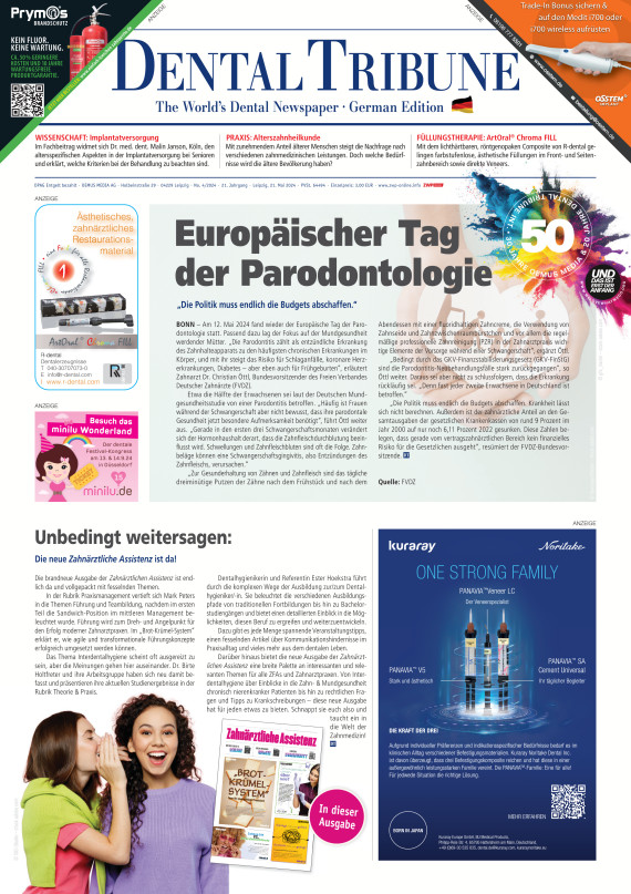 cover zu Dental Tribune Deutschland 04/2024