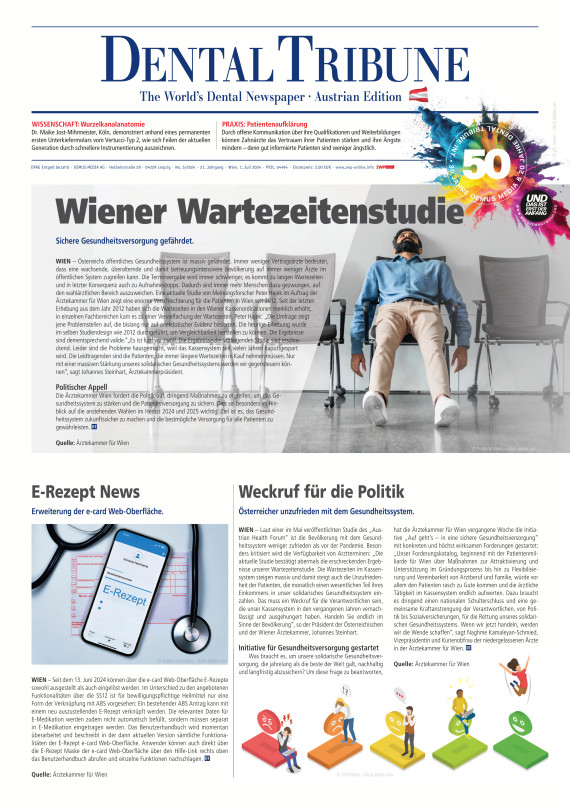 cover zu Dental Tribune Österreich 05/2024