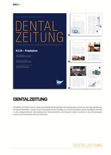 Cover bild gehörig zu Mediadaten Dentalzeitung