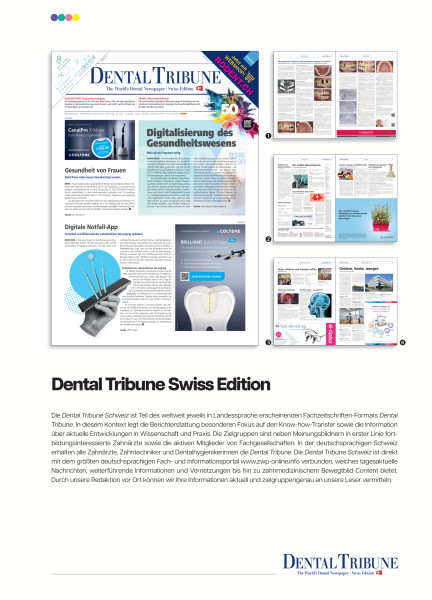 Cover bild gehörig zu Mediadaten Dental Tribune Schweiz