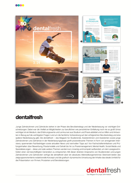 Cover bild gehörig zu Mediadaten dentalfresh