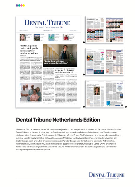 Cover bild gehörig zu Mediadaten Dental Tribune Niederlande
