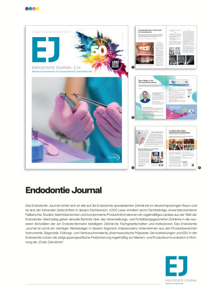 Cover bild gehörig zu Mediadaten Endodontie Journal