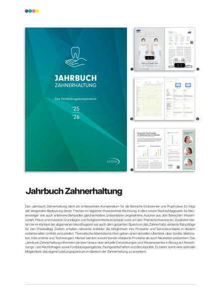 Publication Image for Mediadaten Jahrbuch Zahnerhaltung