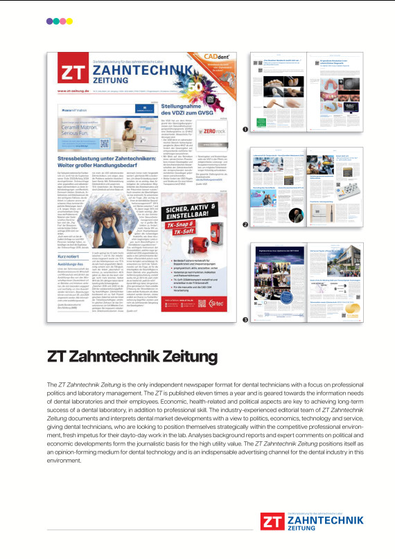 Rate card ZT Zahntechnik Zeitung 2025