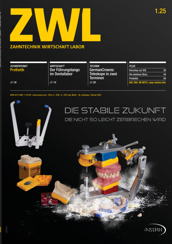 cover zu Zahntechnik Wirtschaft Labor 01/2025