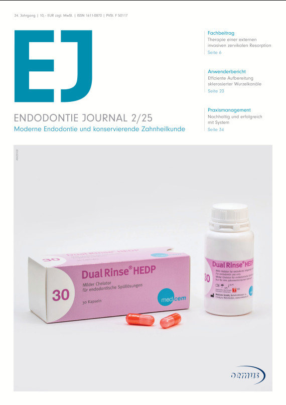 cover zu Endodontie Journal 02/2025