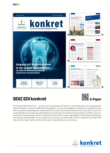 Cover bild gehörig zu Mediadaten BDIZ EDI Konkret
