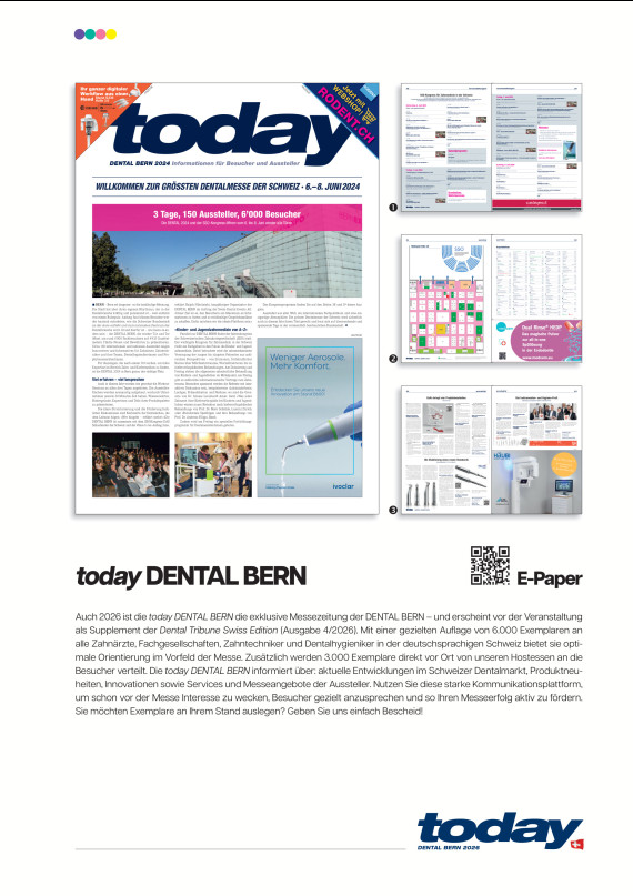 Cover Mediadaten today Dental Bern 2026/2026