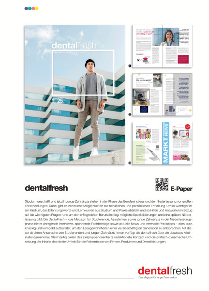 Cover bild gehörig zu Mediadaten dentalfresh