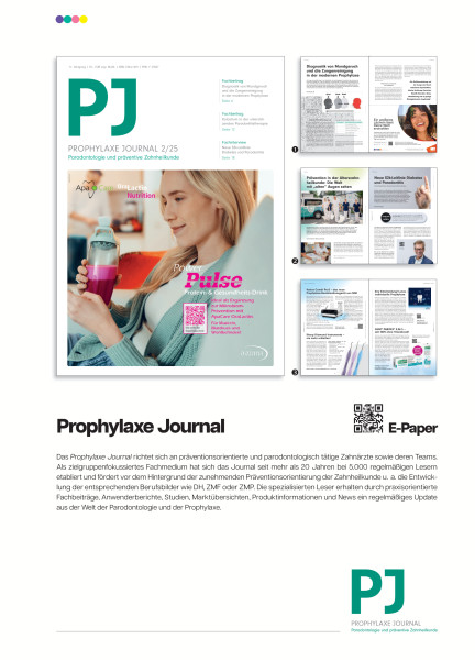 Cover bild gehörig zu Mediadaten Prophylaxe Journal