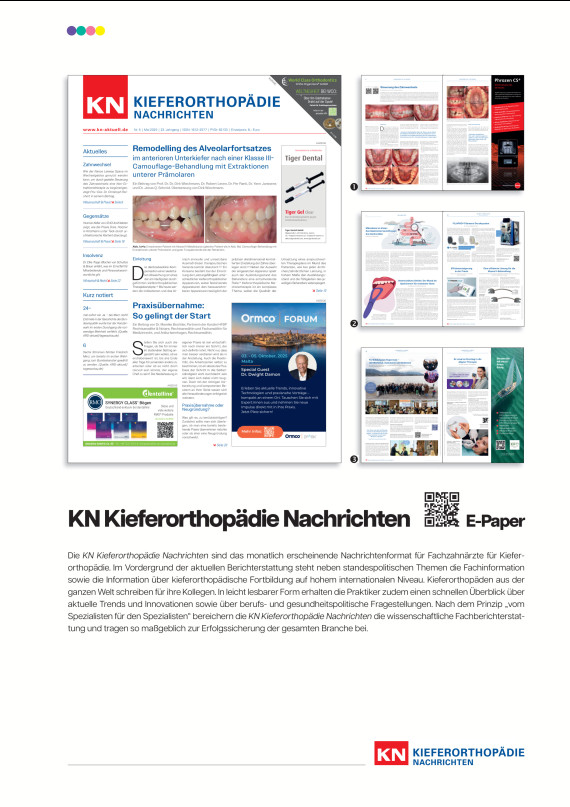 Cover Mediadaten Kieferorthopädie Nachrichten 2026/2026