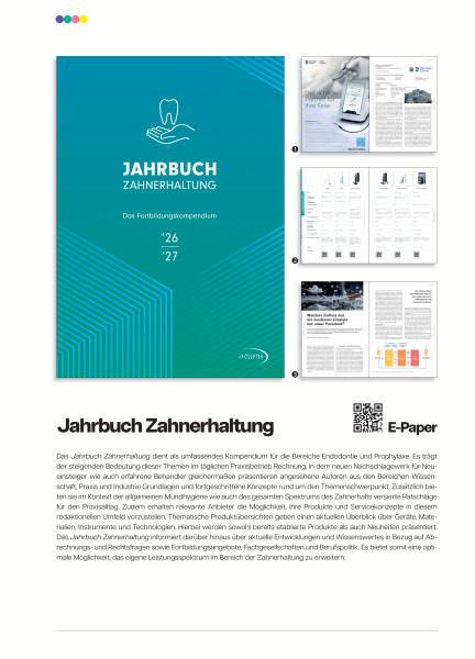 Cover bild gehörig zu Mediadaten Jahrbuch Zahnerhaltung