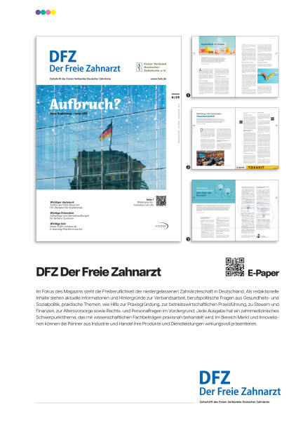 Cover bild gehörig zu Mediadaten Der freie Zahnarzt