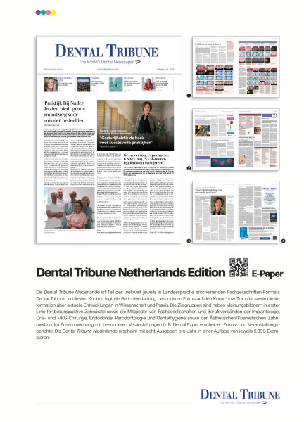 Cover bild gehörig zu Mediadaten Dental Tribune Netherlands