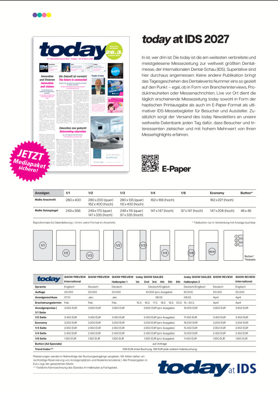 Cover Mediadaten today zur IDS 2026/2026