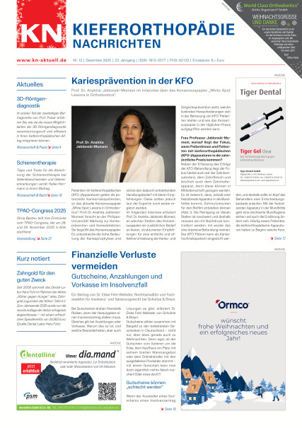 Publication Image for KN Kieferorthopädie Nachrichten