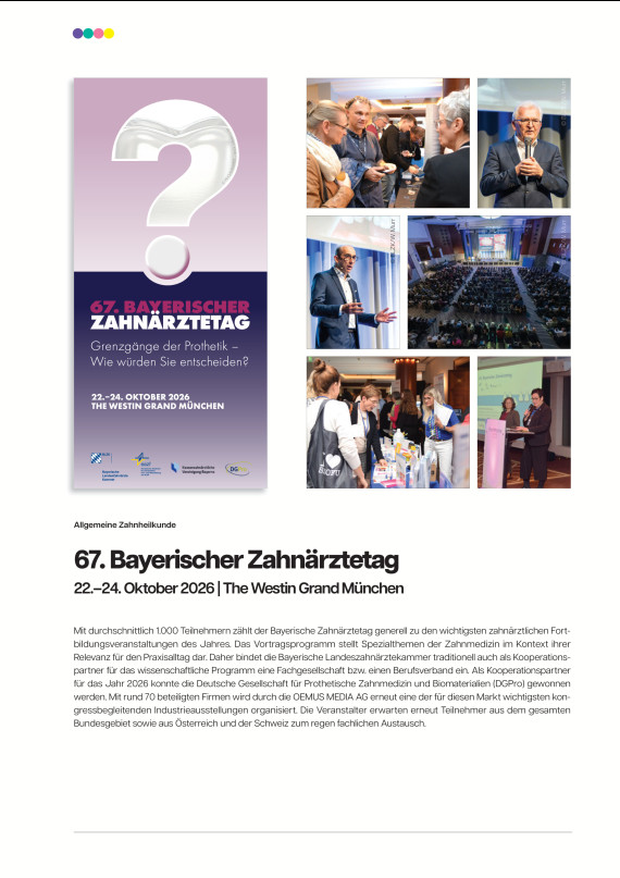 Mediadaten Bayerischer Zahnärztetag 2026