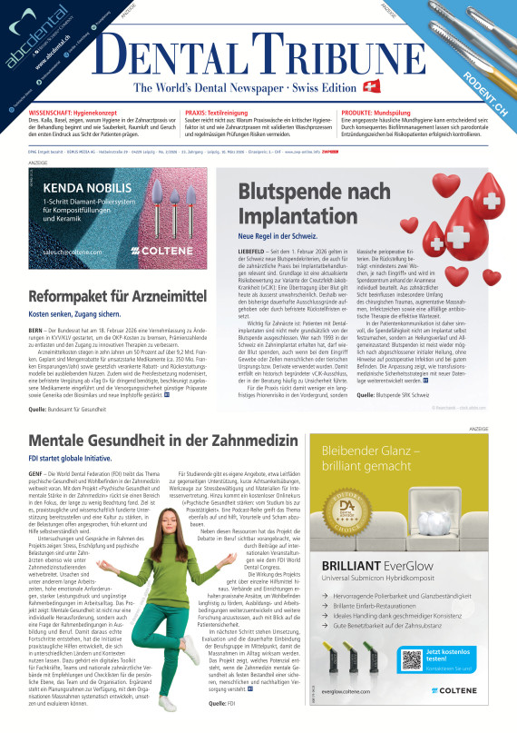 cover zu Dental Tribune Schweiz 02/2026