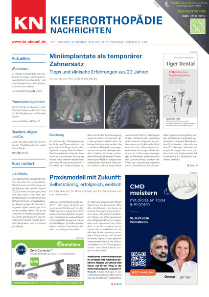 Publication Image for KN Kieferorthopädie Nachrichten