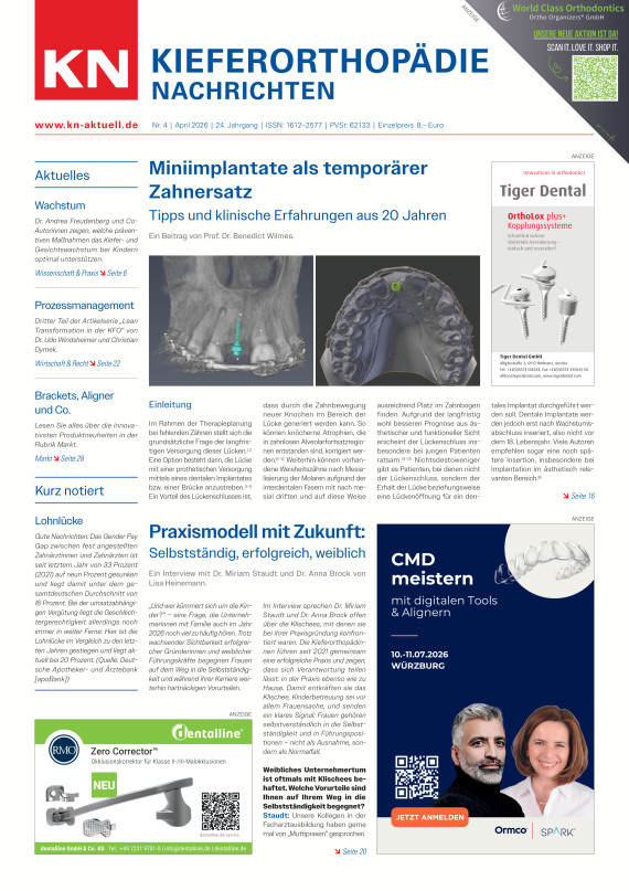 Cover KN Kieferorthopädie Nachrichten 04/2026