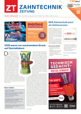 Cover ZT Zahntechnik Zeitung 04/2026