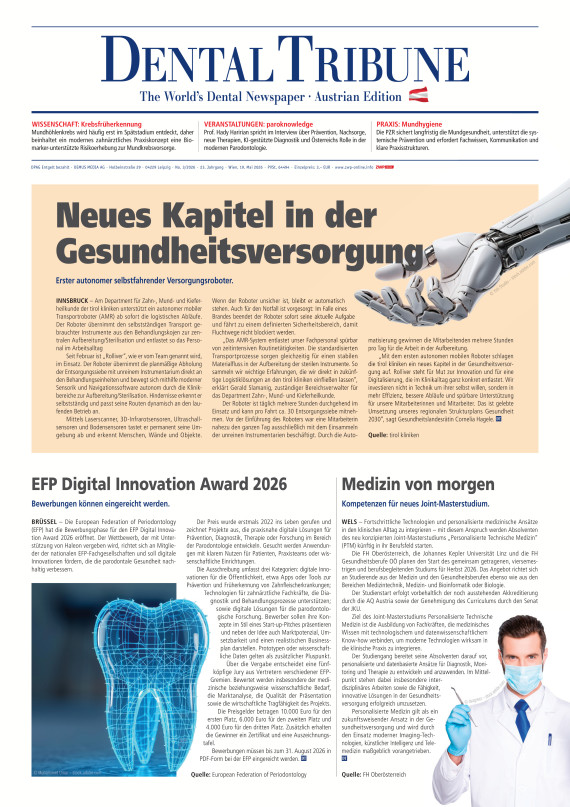 Cover Dental Tribune Österreich 03/2026