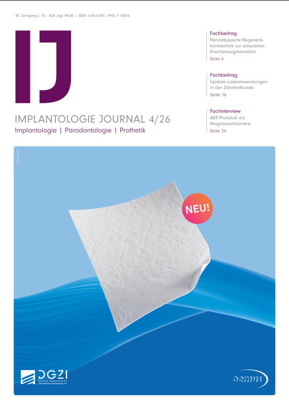 Cover Implantologie Journal 04/2026