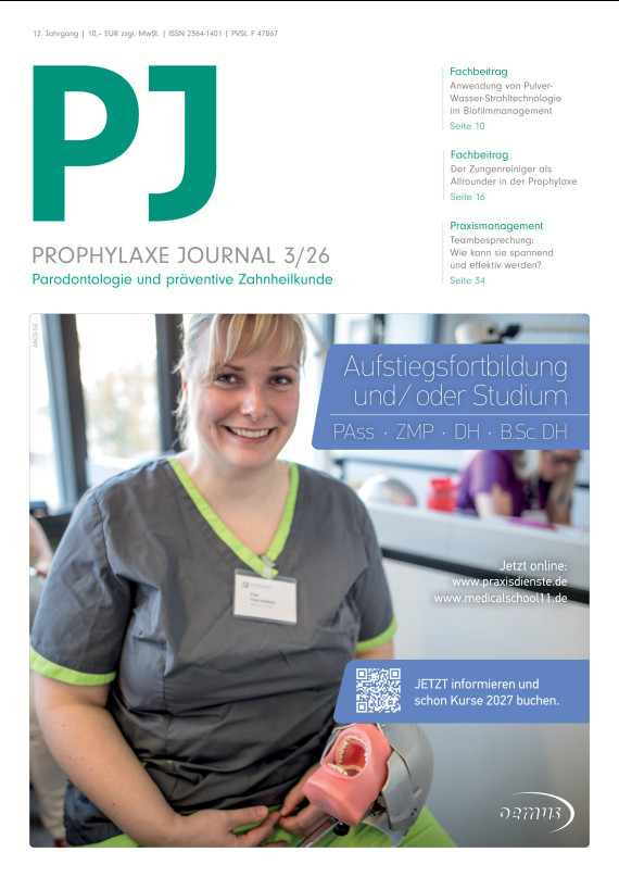 Cover Prophylaxe Journal 03/2026