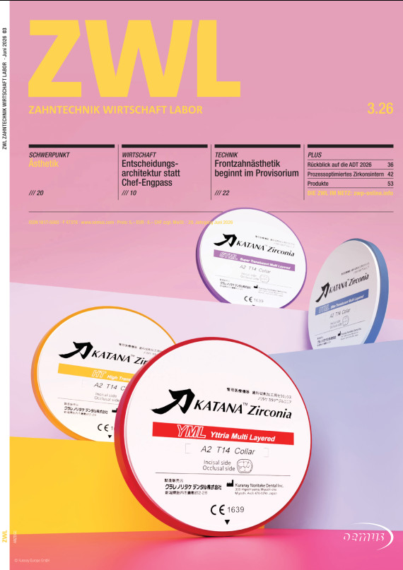 Cover ZWL Zahntechnik Wirtschaft Labor 03/2026