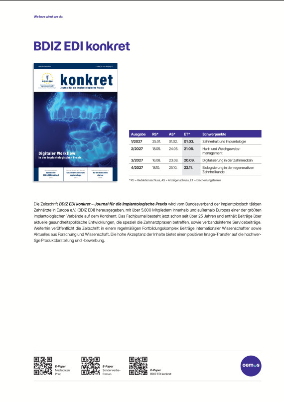 Mediadaten BDIZ EDI Konkret 2027