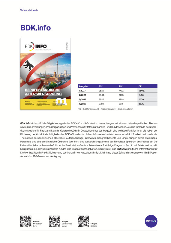 Mediadaten BDK info 2027