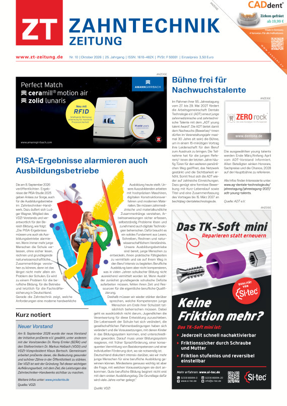 ZT Zahntechnik Zeitung 10/2026